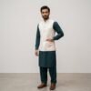 WS02-Off White Waist Coat ws2 west coat