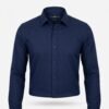 DP4-Navy Blue Plane Formal Shirt dp4 d. shirt