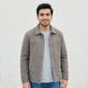 Jk05-Light Grey Wool Jacket Imported jk 05 jacket