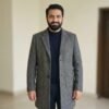 Jk10-Grey Long Coat Imported jk 10 long coat jacket