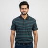 TS31-Half Sleeve Multi Stripe T-Shirt ts31t.shirt